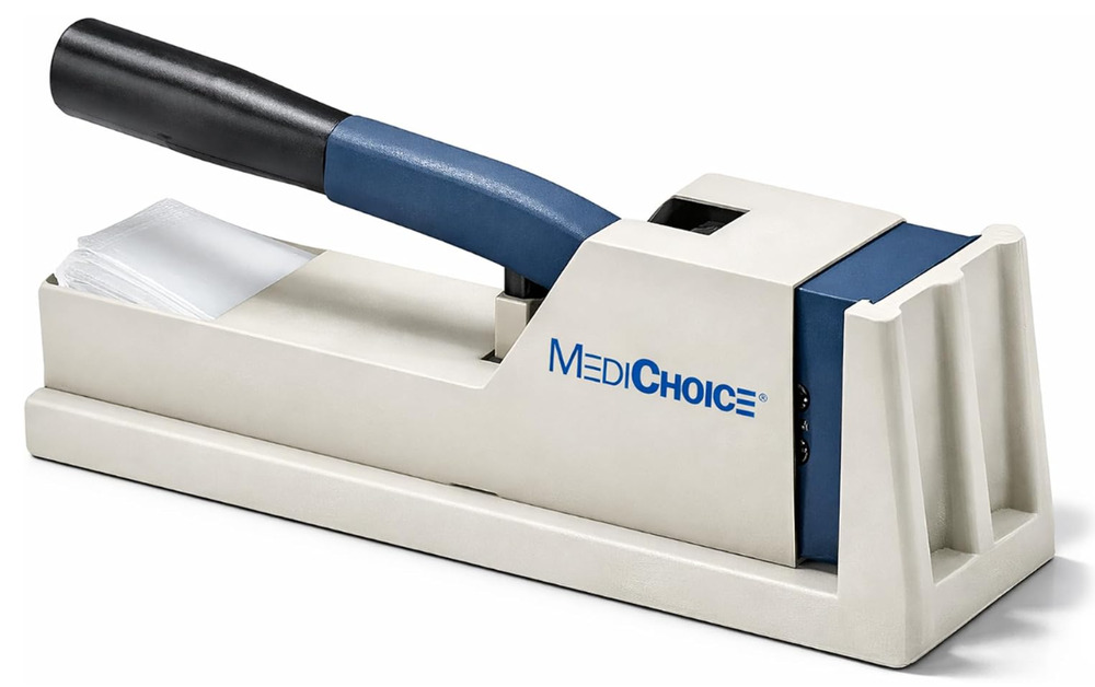 MediChoice PLC5000 Heavy Duty Pill Crusher Manual Tablet Crusher w/ Pouches